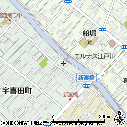 東京都江戸川区宇喜田町1509周辺の地図