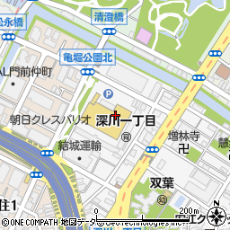 東京都江東区深川1丁目周辺の地図