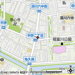 名鉄協商江東第５平野２丁目駐車場周辺の地図