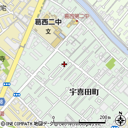 東京都江戸川区宇喜田町1353周辺の地図