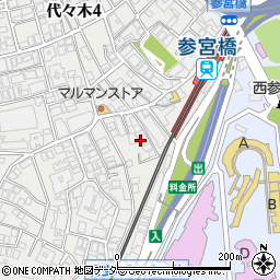 東京都渋谷区代々木5丁目55-12周辺の地図