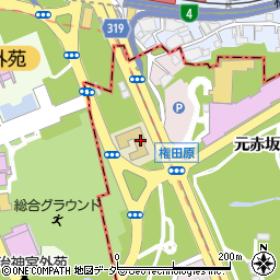 京都造形芸術大学外苑キャンパス事務室周辺の地図