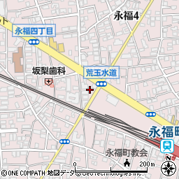 東京都杉並区永福3丁目47周辺の地図
