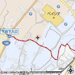 山梨県山梨市落合682周辺の地図