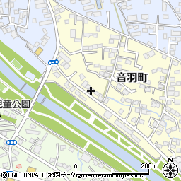 山梨県甲府市音羽町2-46周辺の地図