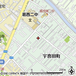 東京都江戸川区宇喜田町1351周辺の地図