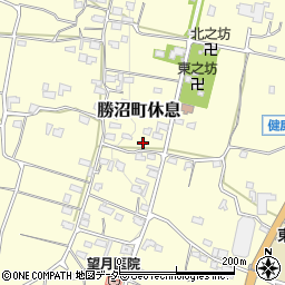 山梨県甲州市勝沼町休息1678周辺の地図