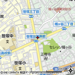 幡ヶ谷公衆トイレ周辺の地図