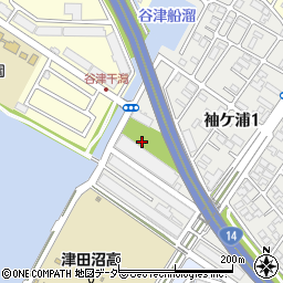 袖ヶ浦西児童公園周辺の地図