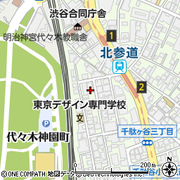 東京デザイン専問学校３号館周辺の地図