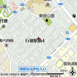 千葉県市川市行徳駅前4丁目周辺の地図
