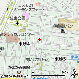 江東東砂郵便局周辺の地図