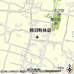 山梨県甲州市勝沼町休息1486周辺の地図