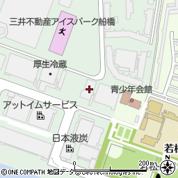 興和冷蔵株式会社　船橋工場周辺の地図