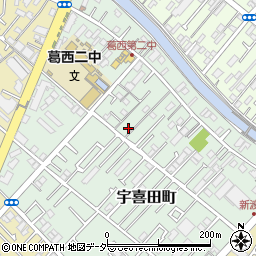 東京都江戸川区宇喜田町1461周辺の地図