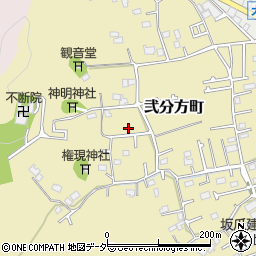 東京都八王子市弐分方町134周辺の地図