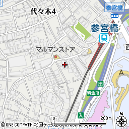 東京都渋谷区代々木5丁目55-6周辺の地図