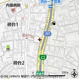 東京都渋谷区初台1丁目1周辺の地図