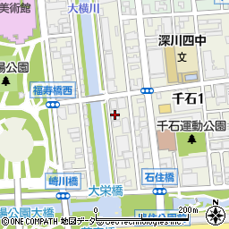 社会福祉法人東京都手をつなぐ育成会　江東通勤寮周辺の地図