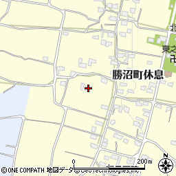 山梨県甲州市勝沼町休息1036周辺の地図