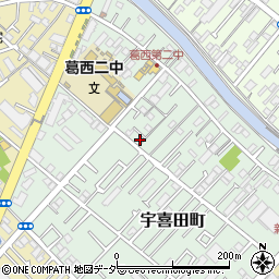 東京都江戸川区宇喜田町1472周辺の地図
