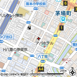 ホテルヴィラフォンテーヌ東京八丁堀周辺の地図