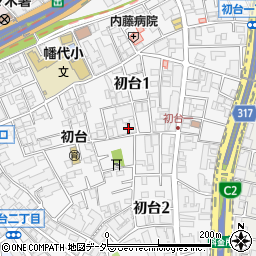 東京都渋谷区初台周辺の地図