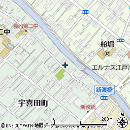 東京都江戸川区宇喜田町1504周辺の地図