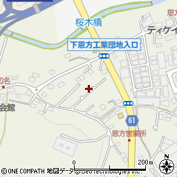 東京都八王子市下恩方町268周辺の地図