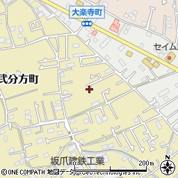 東京都八王子市弐分方町72-3周辺の地図