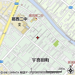 東京都江戸川区宇喜田町1462周辺の地図