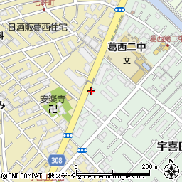 くるまやラーメン 宇喜田店周辺の地図