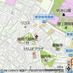 東京都渋谷区千駄ケ谷1丁目6周辺の地図