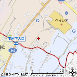 山梨県山梨市落合600-6周辺の地図