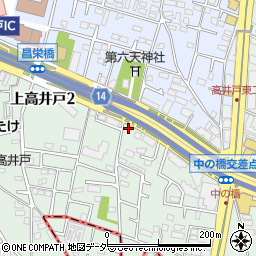 東京都杉並区上高井戸2丁目2-24周辺の地図