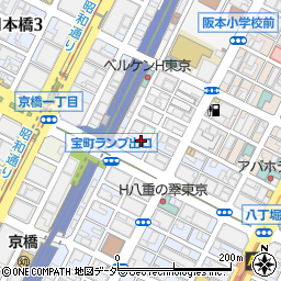 東京都中央区八丁堀1丁目周辺の地図