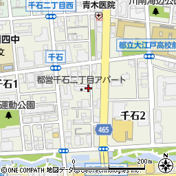 東京都江東区千石2丁目周辺の地図