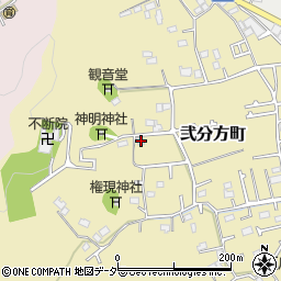 東京都八王子市弐分方町130周辺の地図