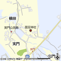 面足神社周辺の地図
