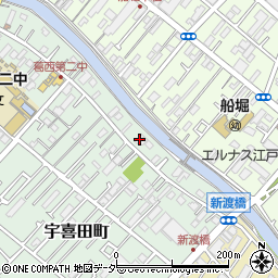 東京都江戸川区宇喜田町1502周辺の地図