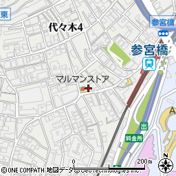株式会社マルマンストア　参宮橋店周辺の地図