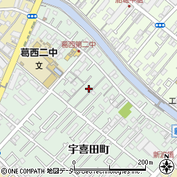 東京都江戸川区宇喜田町1464周辺の地図