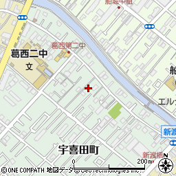 東京都江戸川区宇喜田町1457周辺の地図