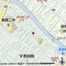 東京都江戸川区宇喜田町1454周辺の地図