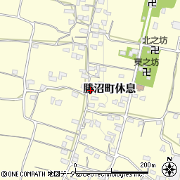 山梨県甲州市勝沼町休息1427周辺の地図