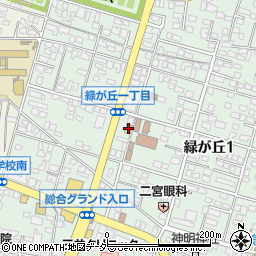 ファミリーマート甲府緑が丘店周辺の地図