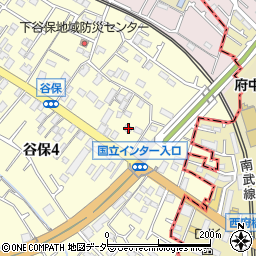 東京都国立市谷保4279周辺の地図