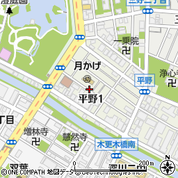 東京都江東区平野1丁目周辺の地図