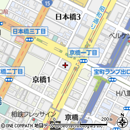 東京都中央区京橋1丁目11-1周辺の地図