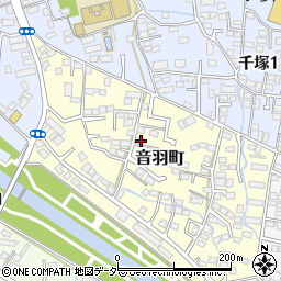 山梨県甲府市音羽町3-7周辺の地図